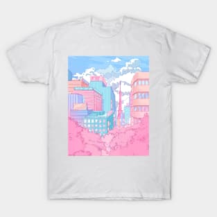 The  pastel Tokyo cityscape T-Shirt